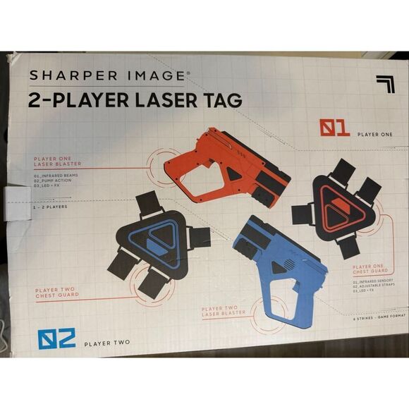 Laser X Ultra Double Blasters Laser Tag Game 2 Players Blue & Red OS - Picture 2 of 8